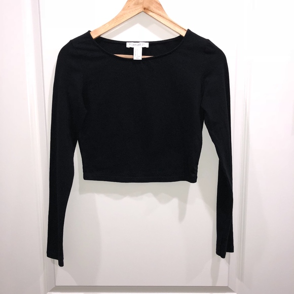 black long sleeve shirt forever 21